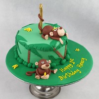 Jungle - Monkey Jungle Cake